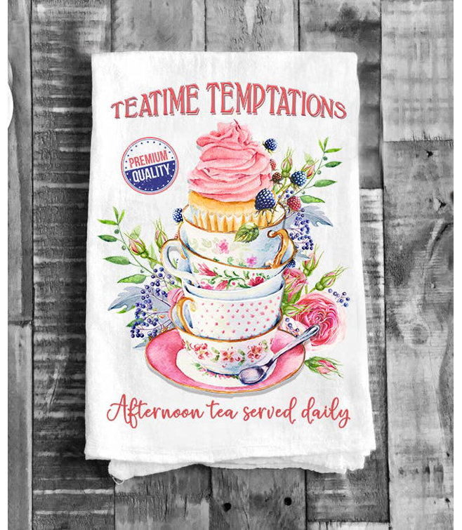 Bless international Victorian Tea Time Temptations Kitchen Cotton Tea Towels Wayfair